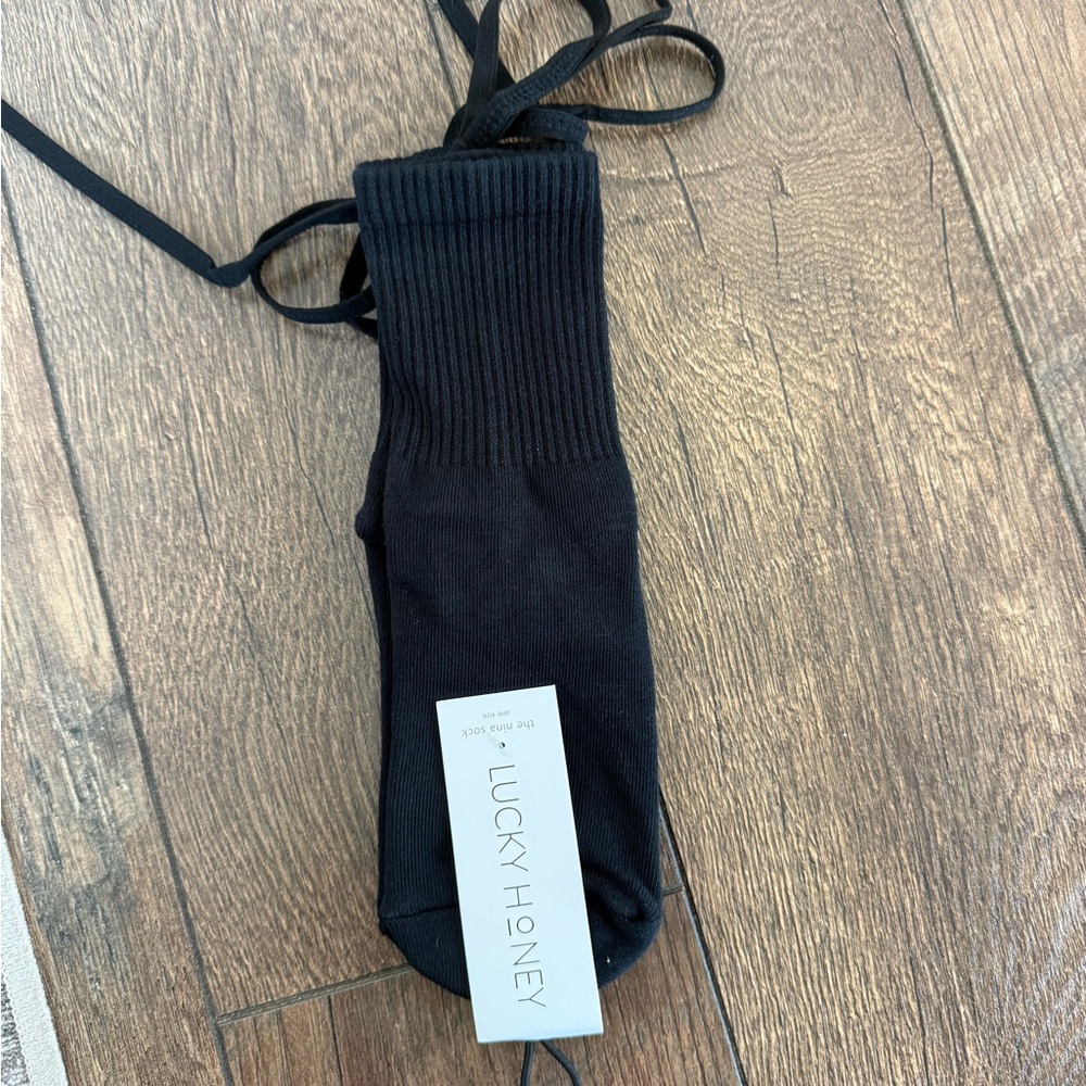 Lucky Honey Women's Black Socks
